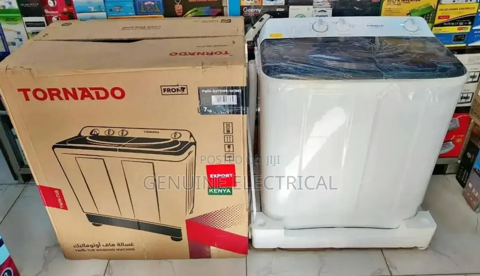Tornado Wash and Spin 7kg Semi Automatic Washing Machine