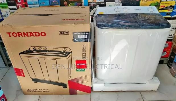 Tornado Wash and Spin 7kg Semi Automatic Washing Machine - main view