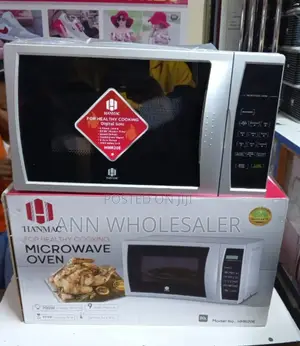Black and Silver Hamnac Microwave/ Digital