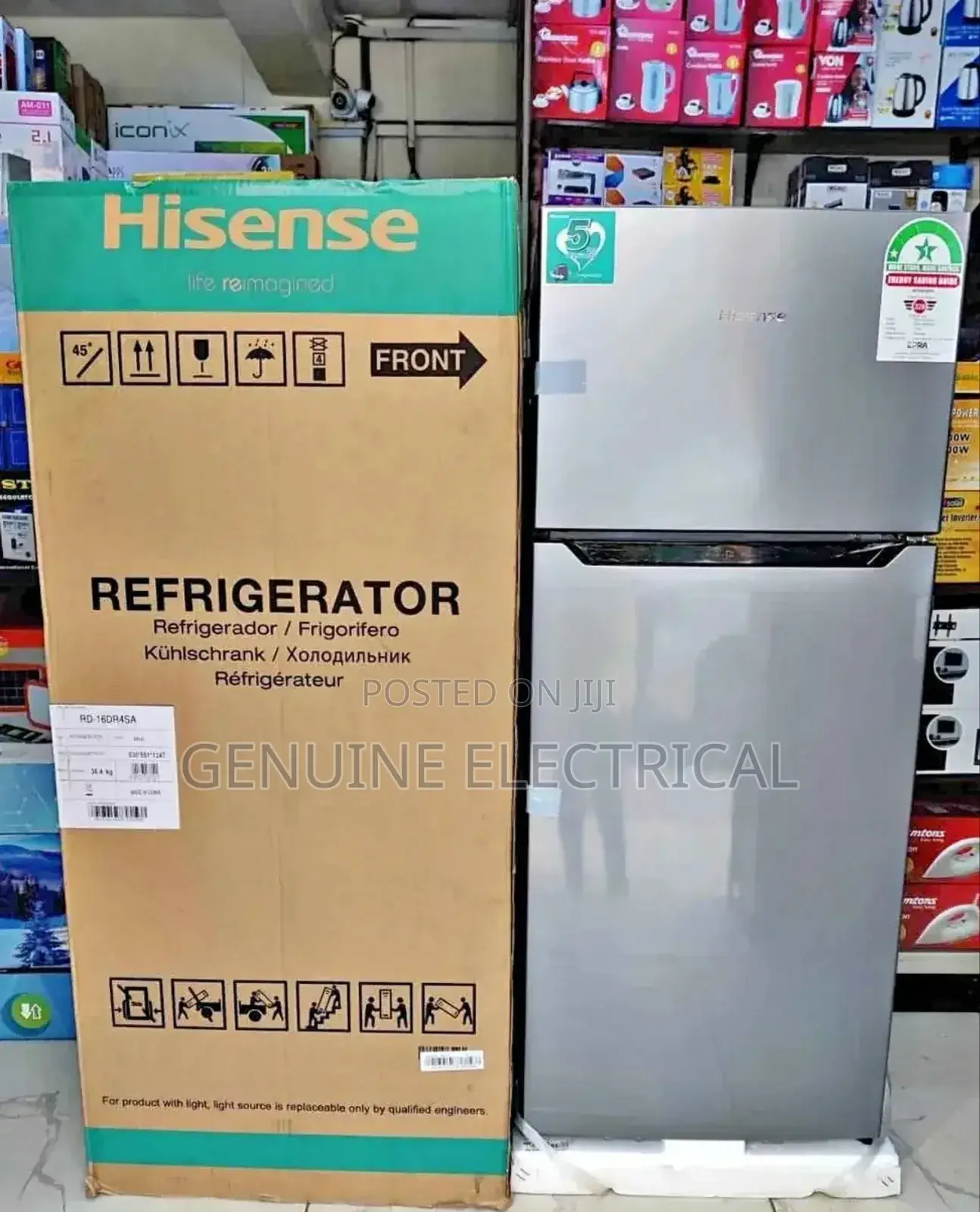 Fridge/Hisense 121l Double Door Direct Cool Fridge