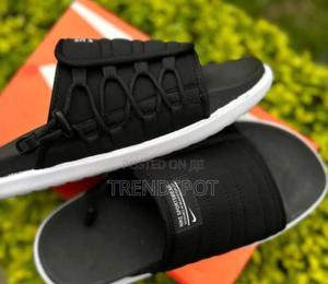 Nike Slides Black White - thumbnail 2