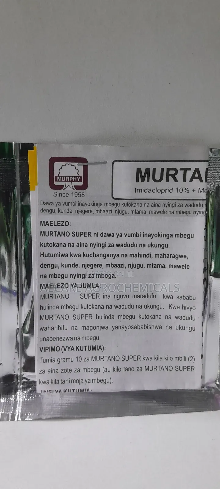 Murtano Super Seed Treatment Insecticide & Fungicide 10gram