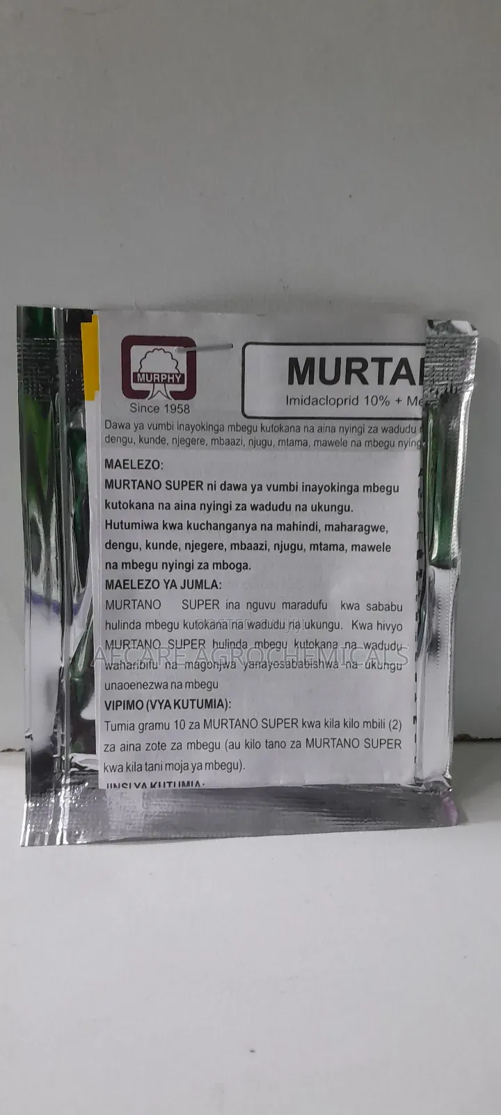 Murtano Super Seed Treatment Insecticide & Fungicide 10gram