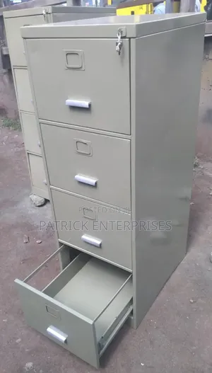 Modern Ex-uk Metallic Filling Cabinet 4 Drawes