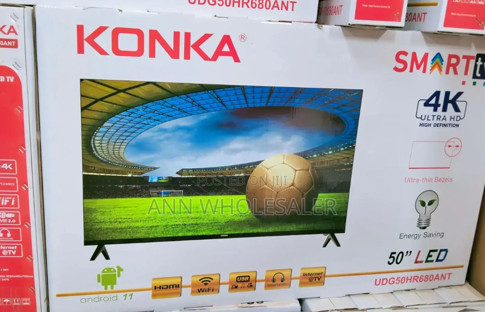 50 Inches Konka Smart Android 4 K Frameless Tv T/6