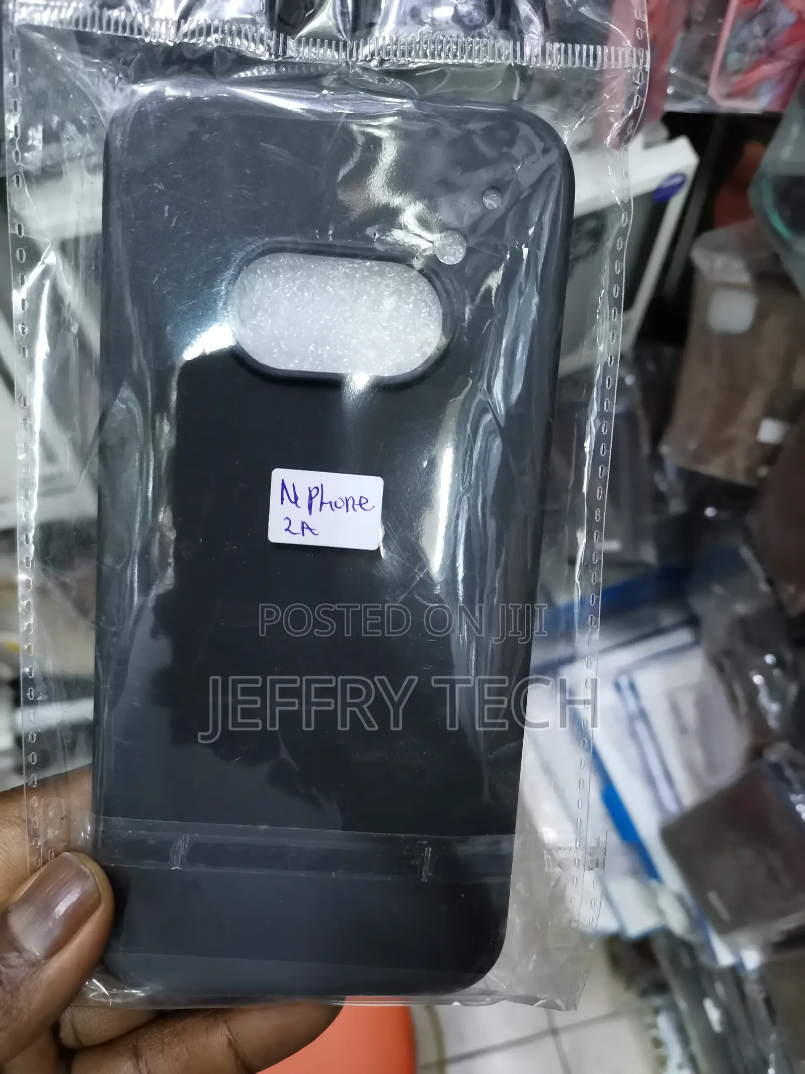 Shinestar Soft Silicone Nothing Phone 2a Back Case Black