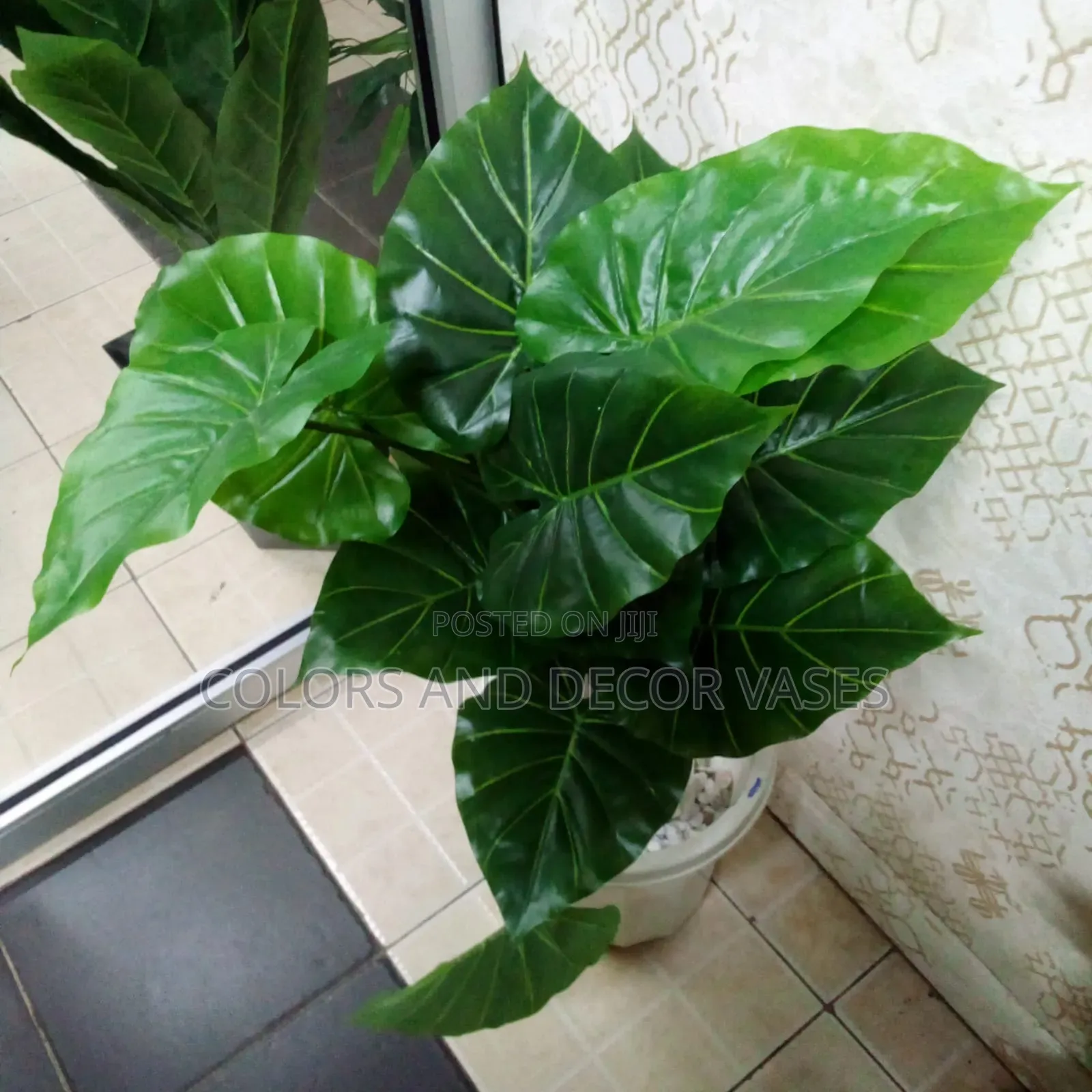 Plain Green Plant Plus Vase 80cm