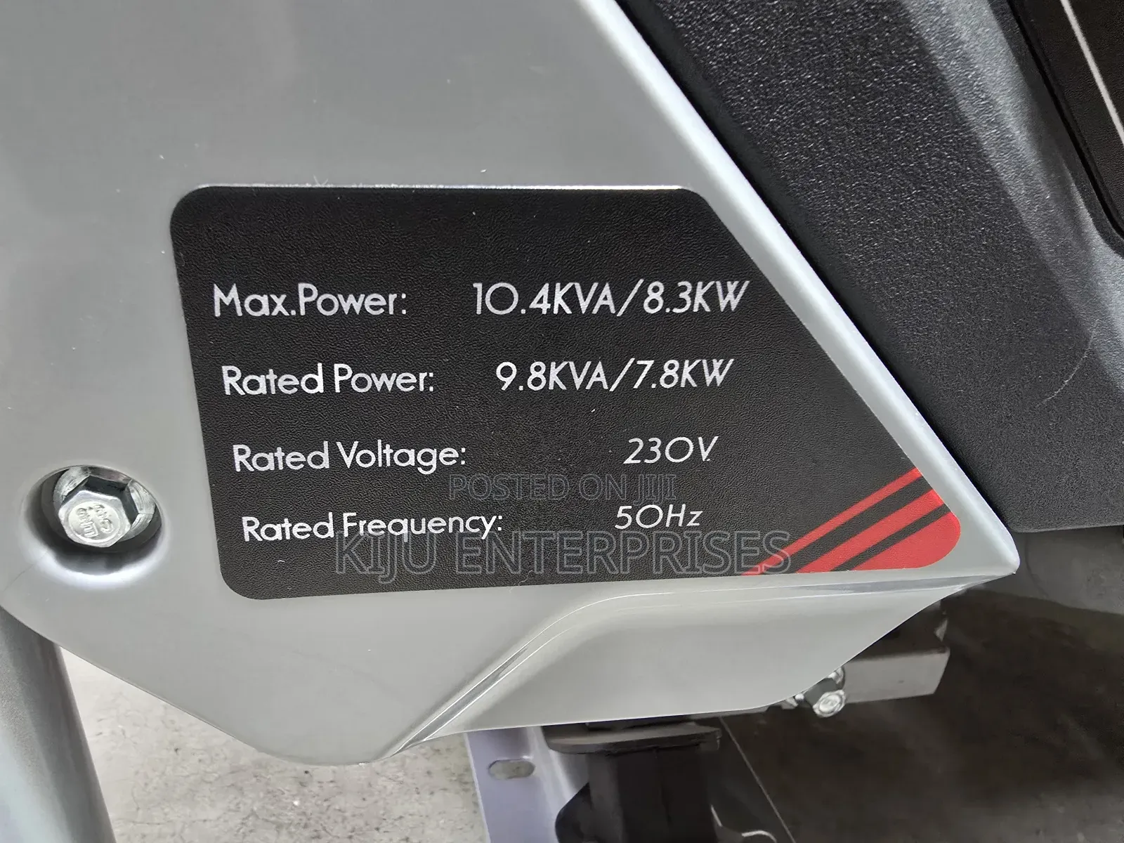 Manual Generator 10.4va Petrol Powered