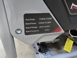 Generator Maxmech 11.9kva Petrol Powered
