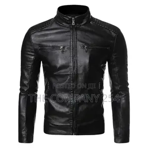Quality Leather Men Business Casual Plain Jackets
