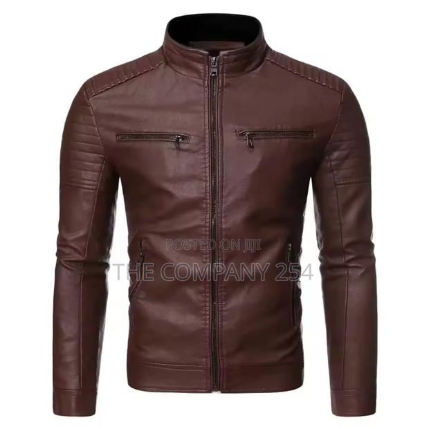 Quality Leather Men Business Casual Plain Jackets - thumbnail 5