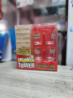 Large Drunken Jenga Towers With 4 Glass Shots