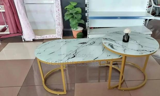 2pc Luxury Marble Table - main view