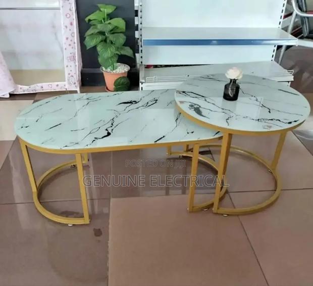 Pure Marble Table With *Golden Stands
