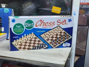 2-in-1 Chess Checkers Set