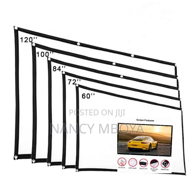 Fabric Foldable Projection Screen 100 Inch - thumbnail 2