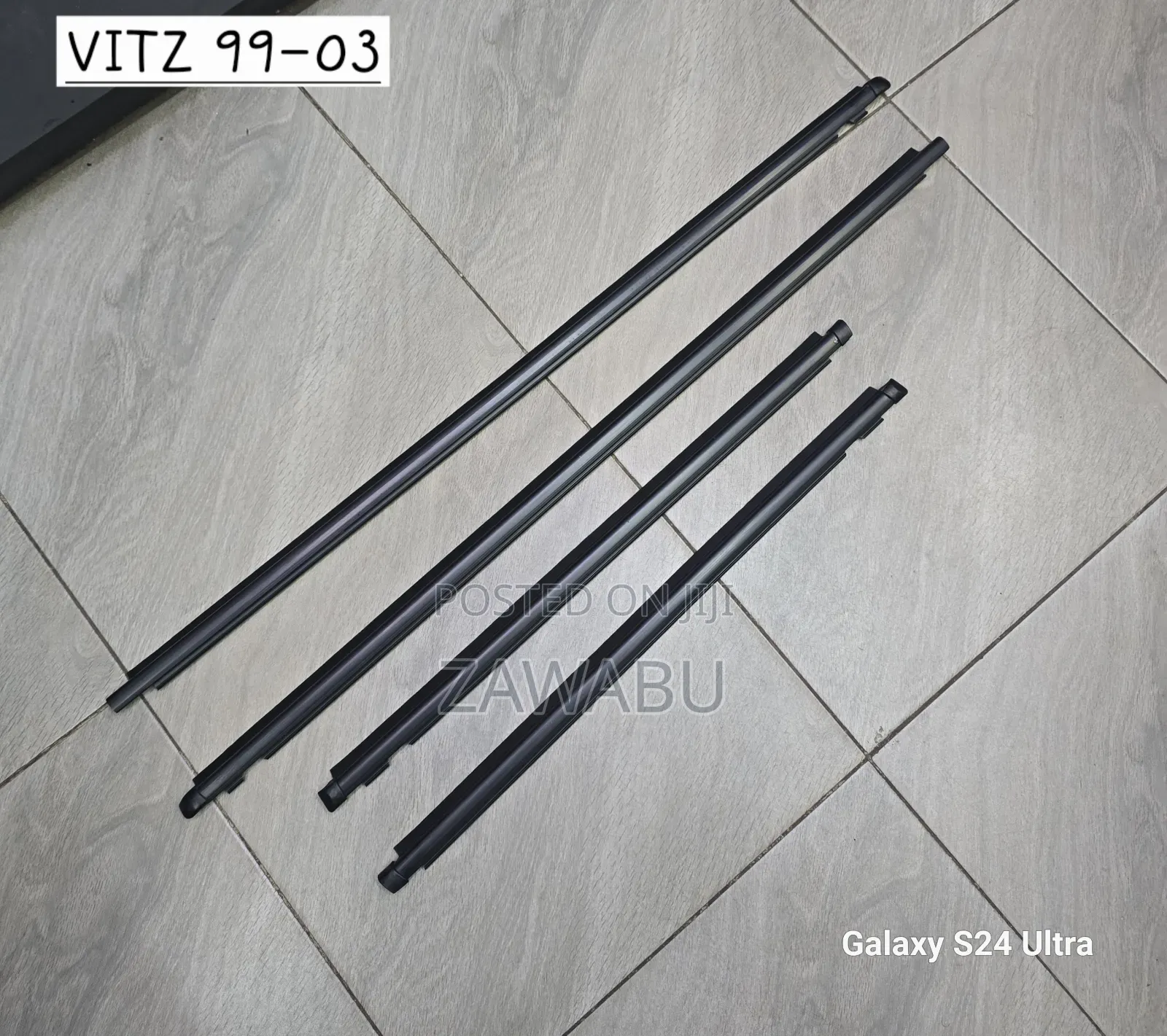Weather Strips Vitz 99-03 Black