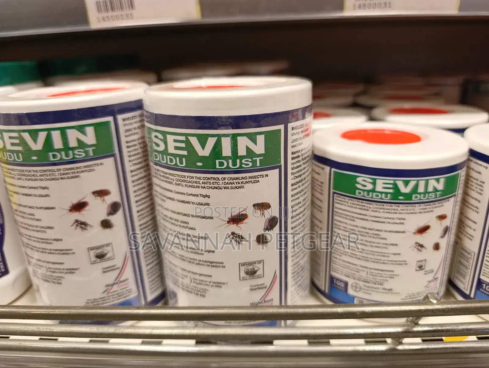Sevin Dudu- Dust 50g, 100g 200g Pesticide