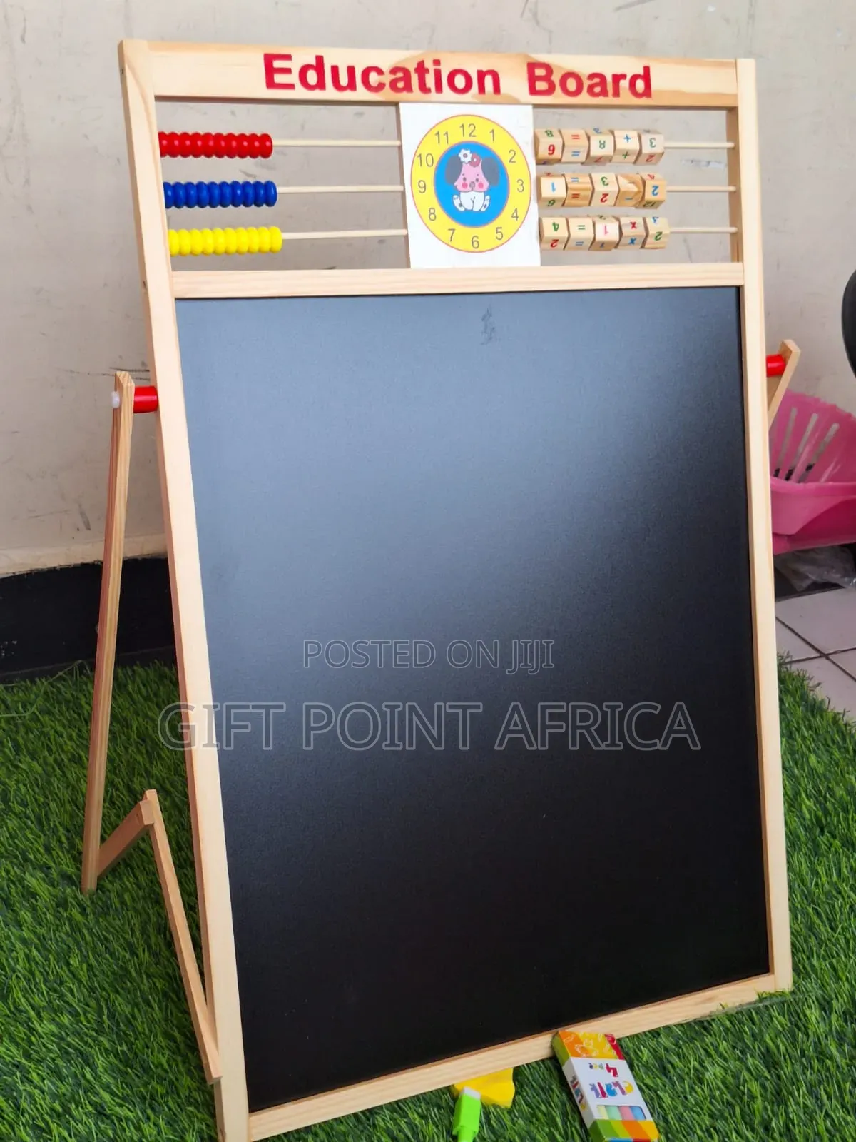 Wooden 2 in 1 Kids Educational Blackboard
