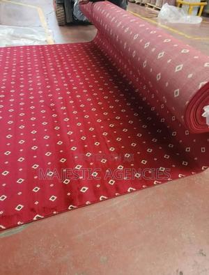 Red Diamond Pattern Wall to Wall Carpet for Altar Offices - thumbnail 2