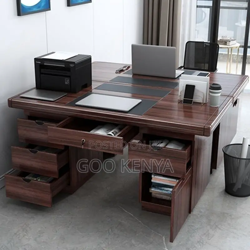 Office Desk; Modern Rectangular Executive Desk.