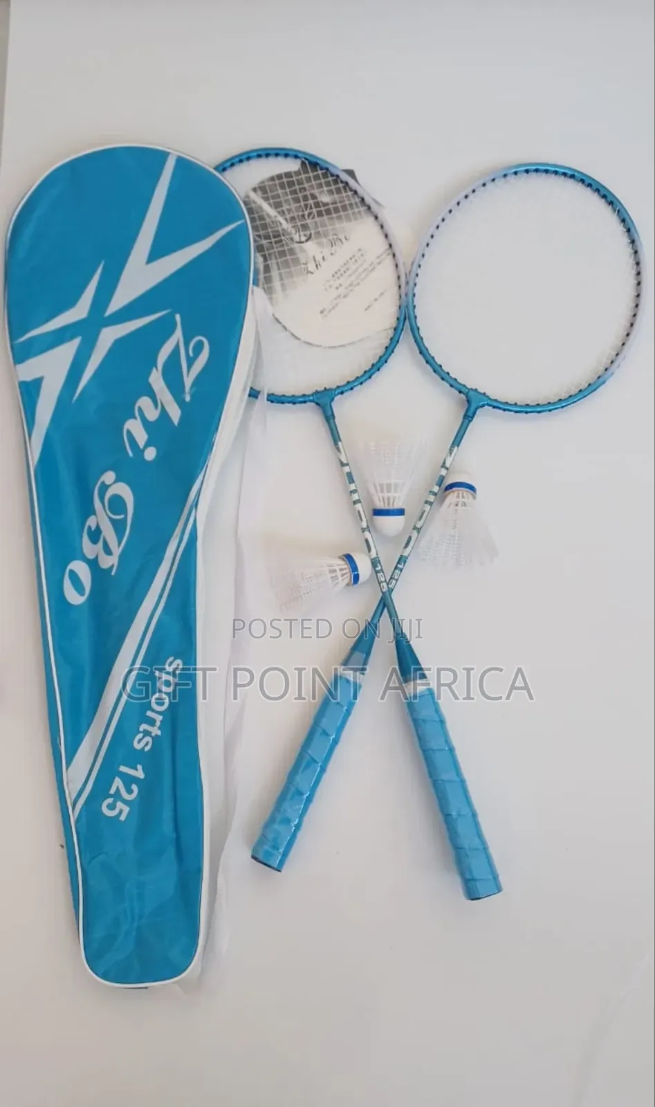 Professional Blue Badminton With 2 Rackets 3 Shuttlecocks