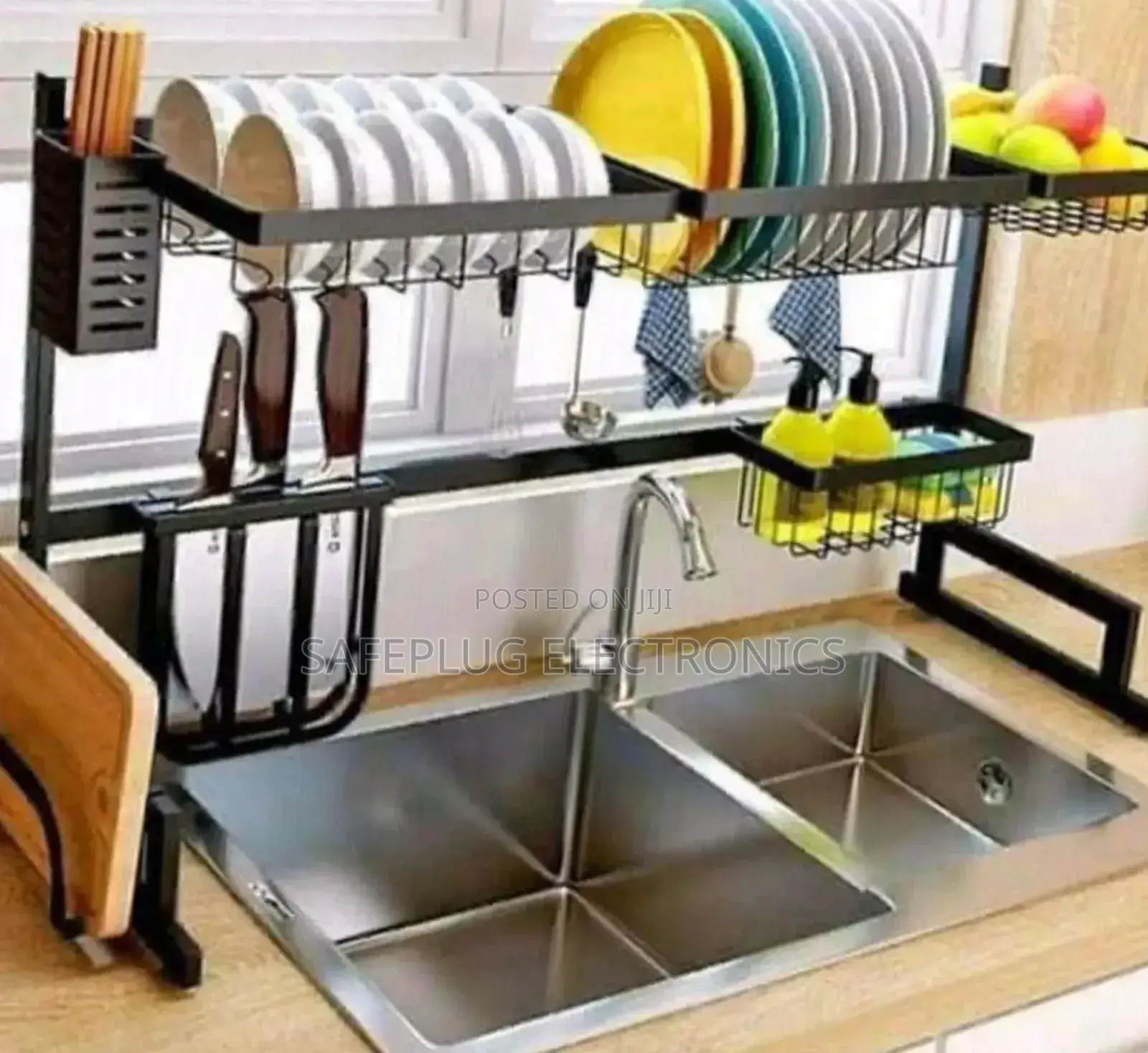 Dish Rack Over the Sink Drainer - 1 Tier (Corrosion Free)