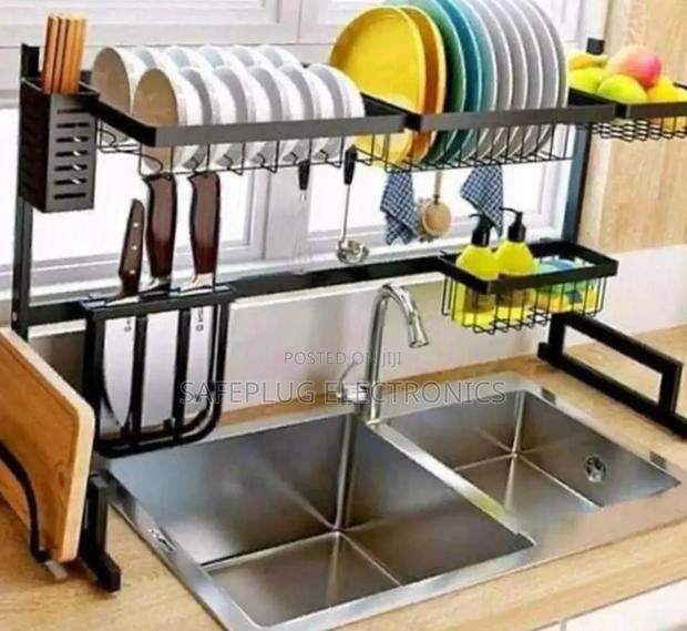 Dish Rack Over the Sink Drainer - 1 Tier (Corrosion Free)