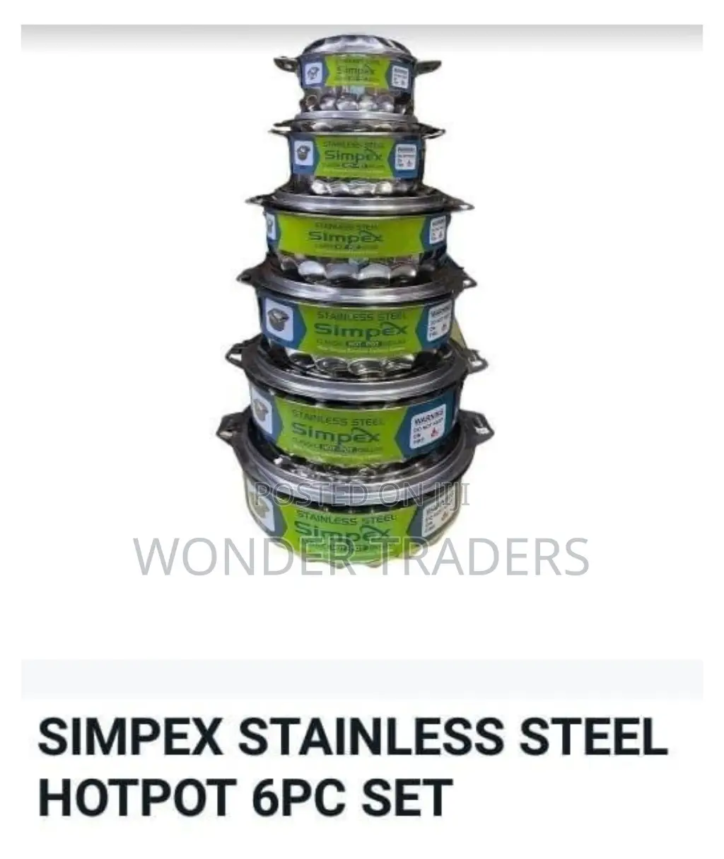 6 PCS Simpex Hotpot Stainless Steel