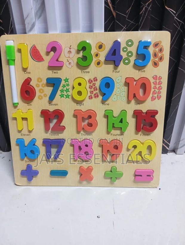 Montessori Wooden Number Puzzle