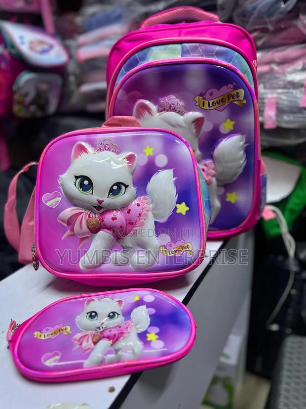  Pink Girls 3 in 1 School Bags Grade 1 to 5 at 1800