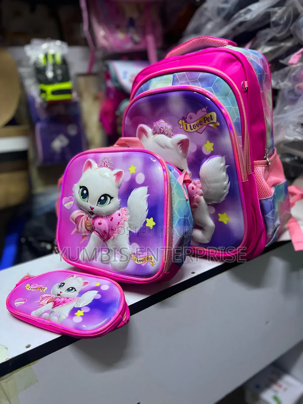  Pink Girls 3 in 1 School Bags Grade 1 to 5 at 1800