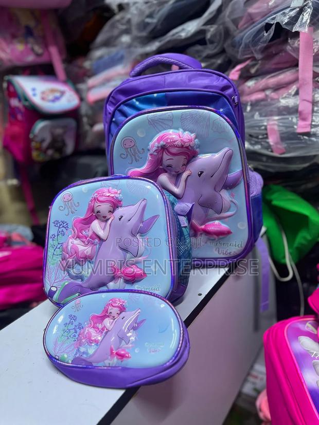 Purple Bag, Insulated Lunch Bag, Pencil Poach School Bags - thumbnail 2