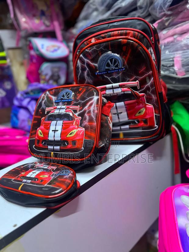Cartoon Themed 3 in 1 School Bags for Boys at 1800