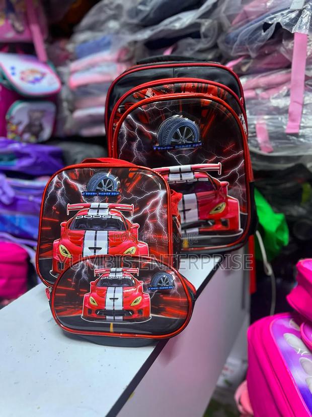 Cartoon Themed 3 in 1 School Bags for Boys at 1800 - thumbnail 2