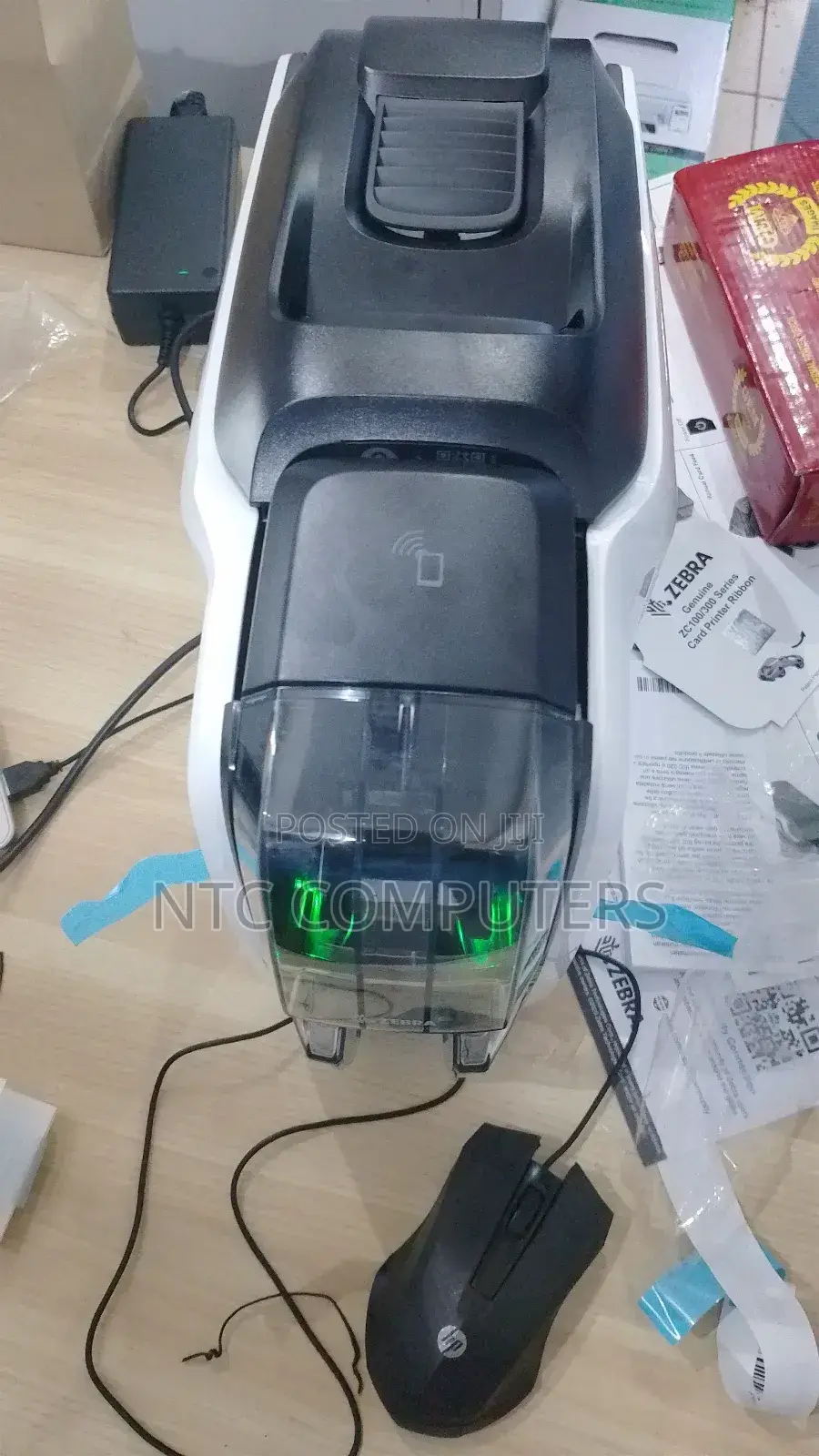 Zebra Zc100 Single Side Id Card Printer