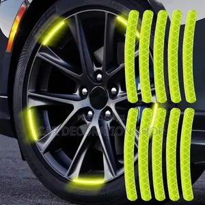 20pc Tyre Night Reflective Luminous Stickers Different Color
