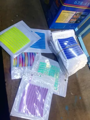 20pc Tyre Night Reflective Luminous Stickers Different Color
