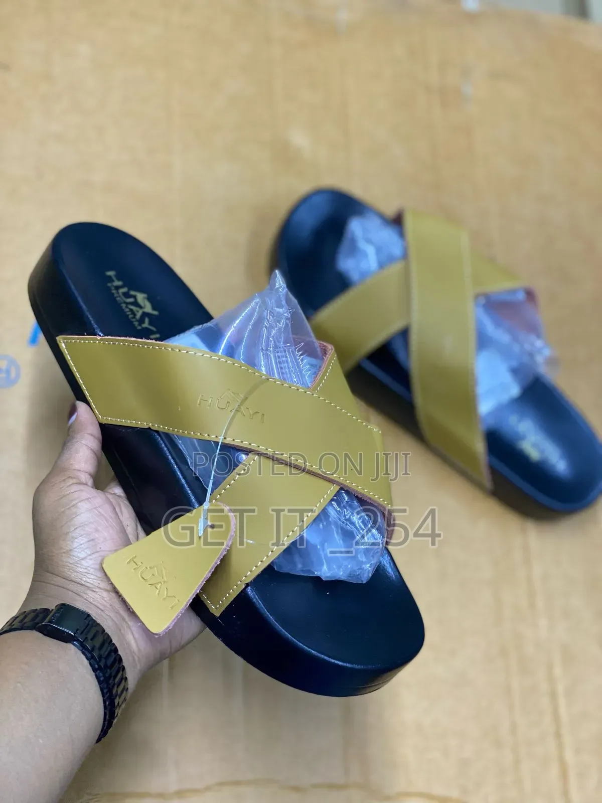 Leather Men Open Shoes Available 40--45