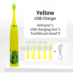 Sonic Children Electric Toothbrush With 6 Replacement Heads