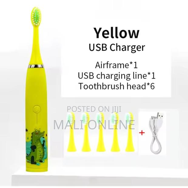 Sonic Children Electric Toothbrush With 6 Replacement Heads - thumbnail 4