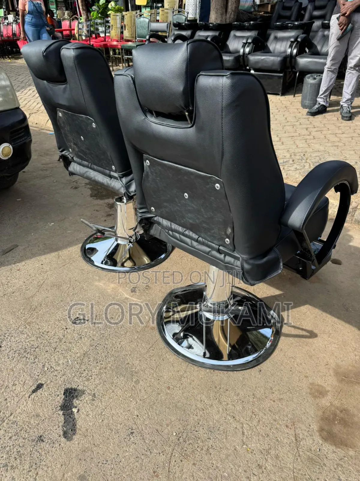 Hydrolic Black Fancy Barber Chair
