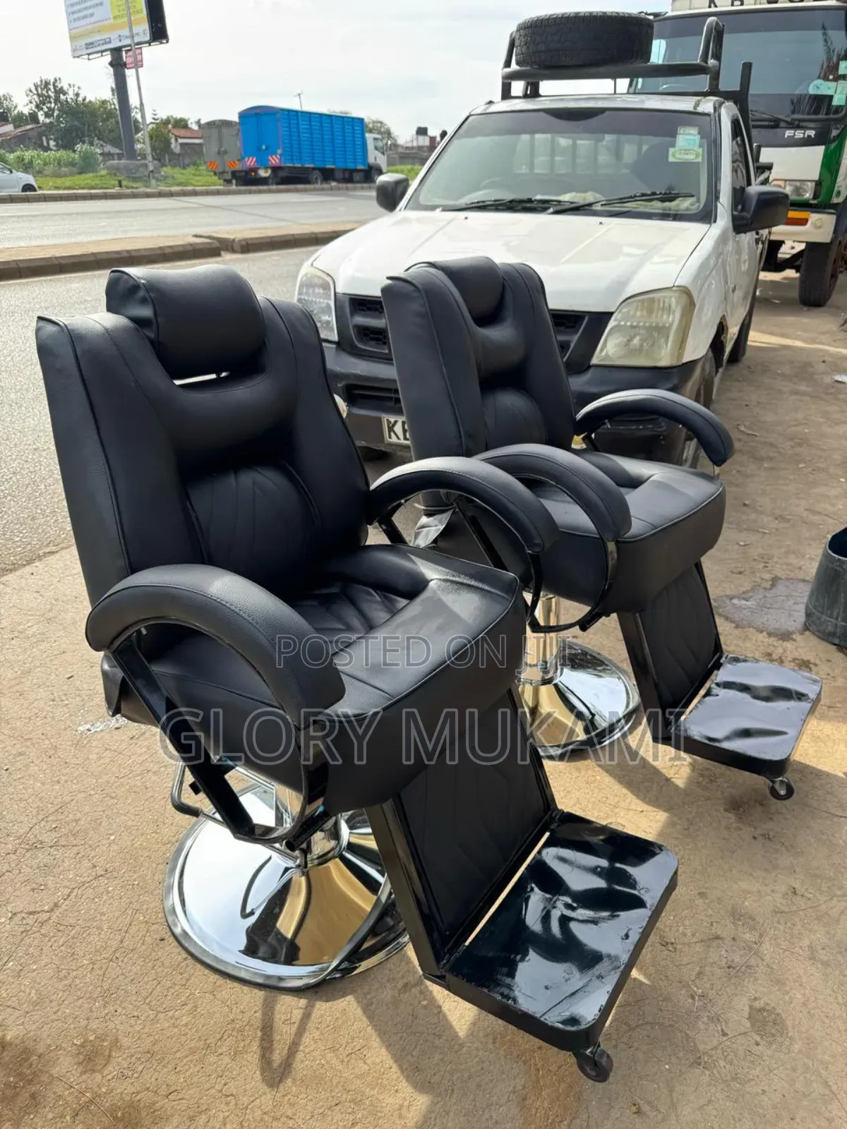 Hydrolic Black Fancy Barber Chair