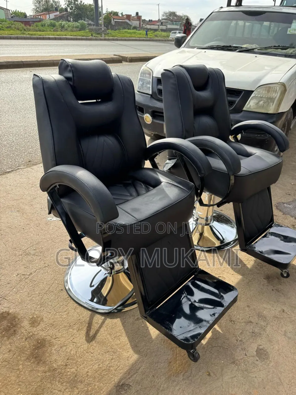 Hydrolic Black Fancy Barber Chair