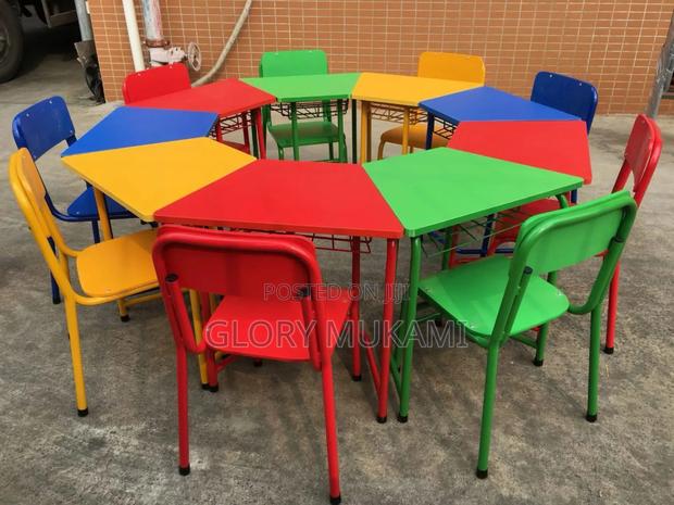Green ,Red,Kindergarten Chairs - main view