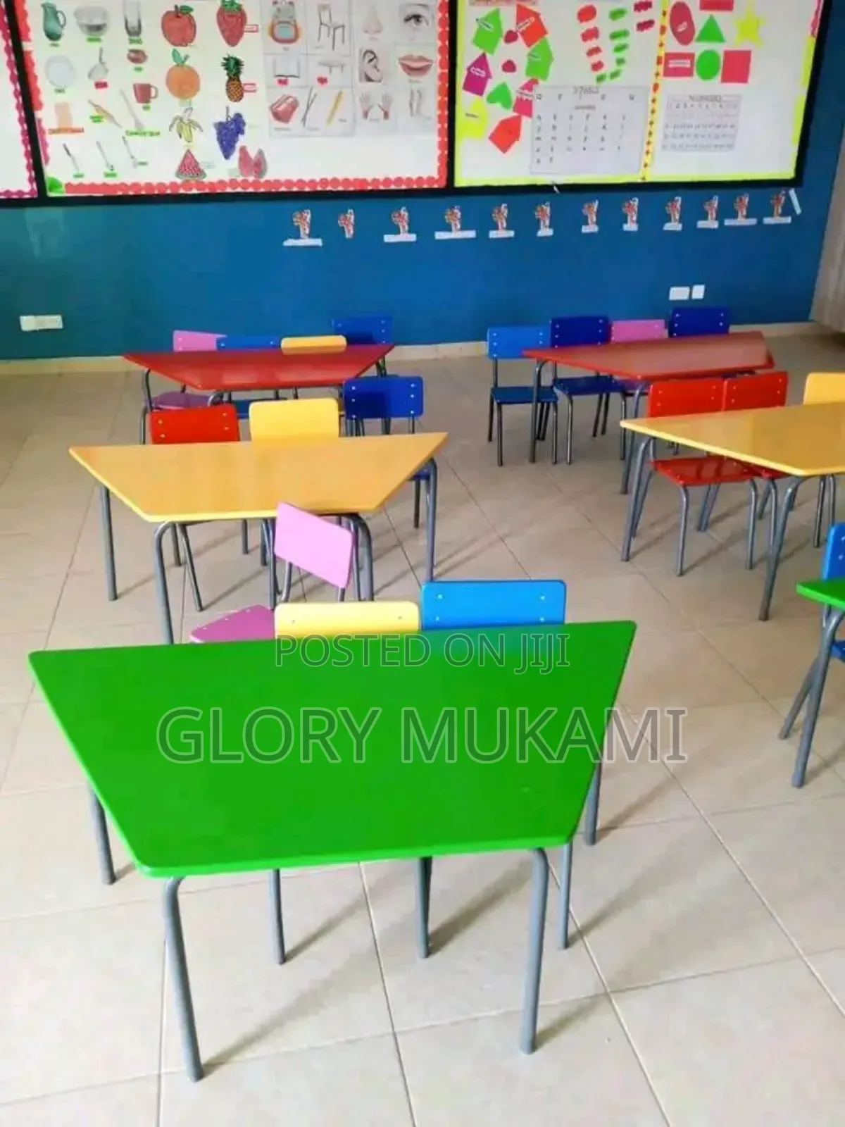 Green ,Red,Kindergarten Chairs