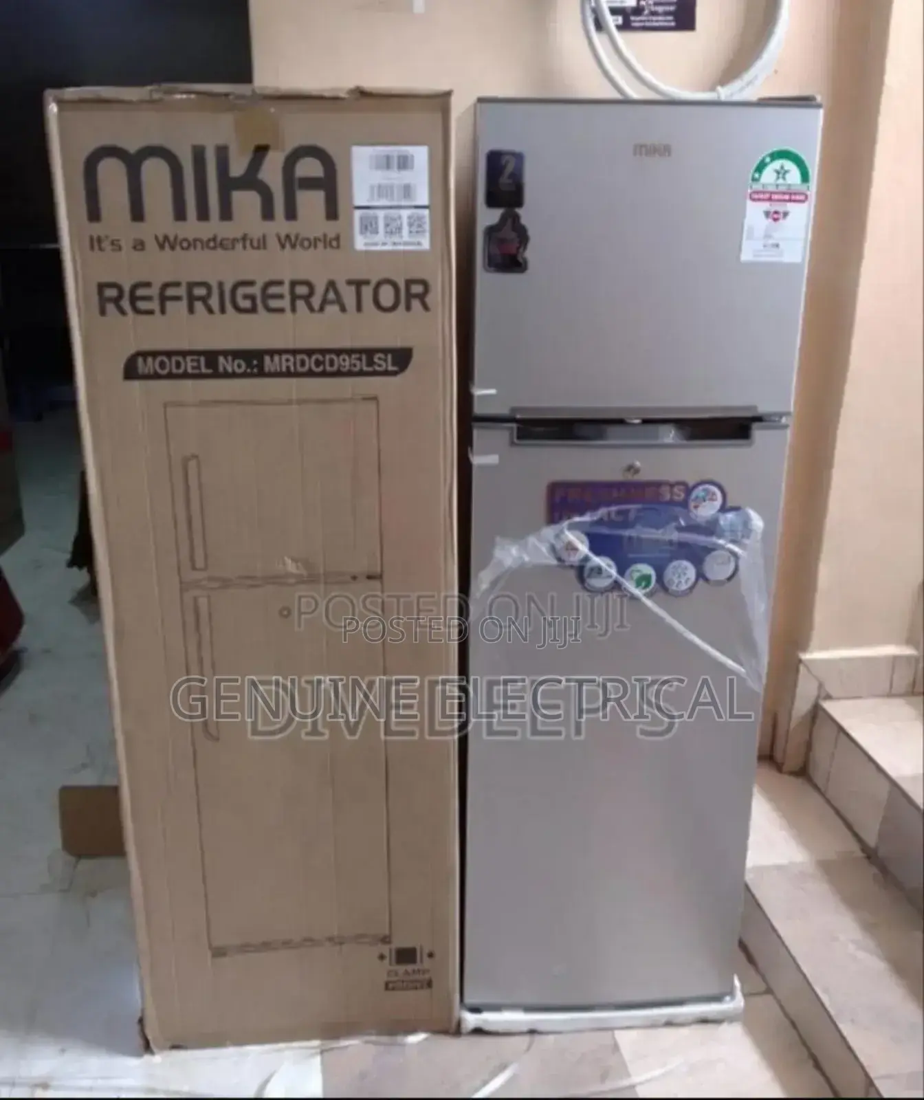 Fridge Mika 168litres Double Door Refrigerator