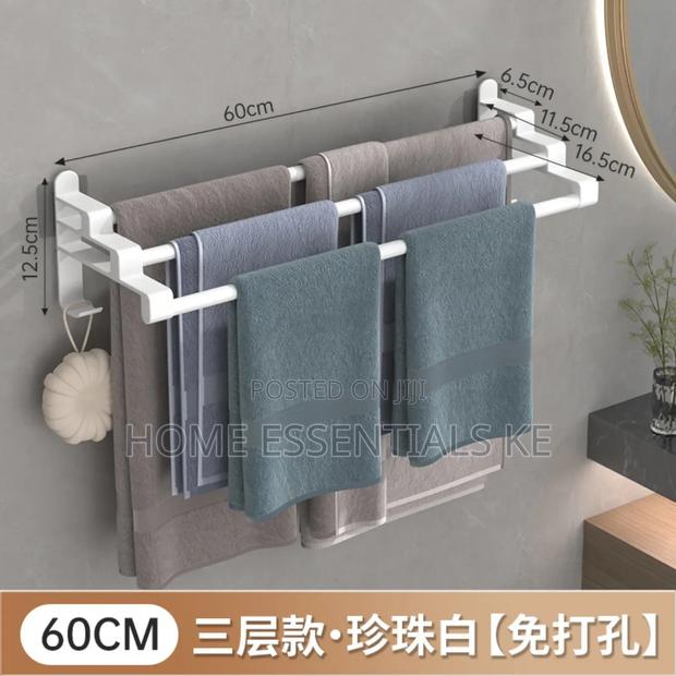 *Three Layer Towel Rack Stainless Steel Towel Holder 
60cm - thumbnail 2
