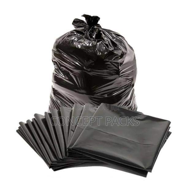 50pcs Black Garbage Bags Shopper( 24 X 36 Inches )