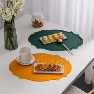6 Pieces Nordic Leather Anti Slip Tablemats